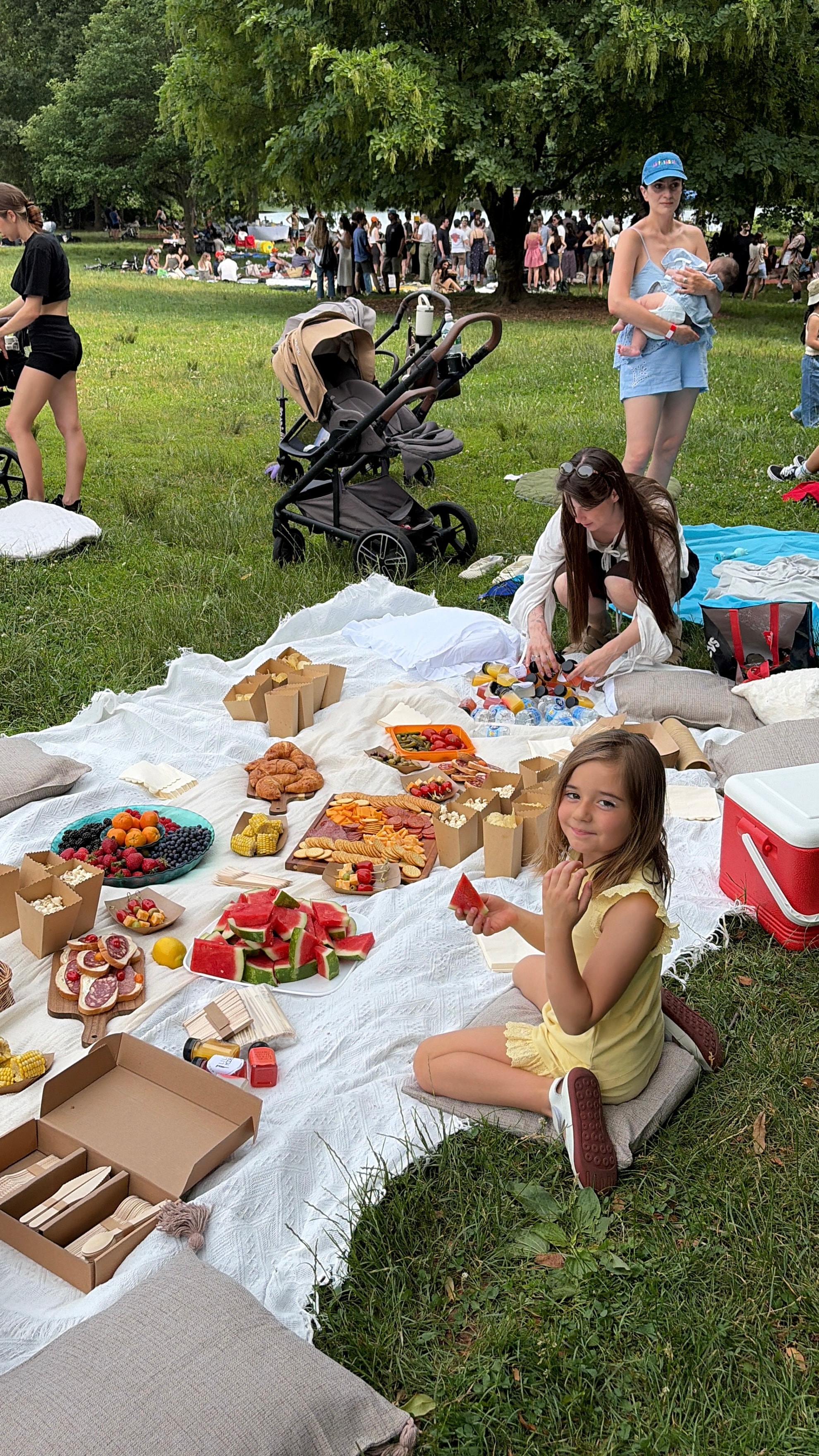 Olesya's daughter — a proud little participant at the Women's Empowering Picnic