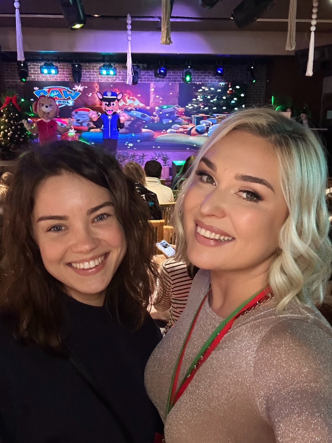 Enjoying the Paw Patrol children's show at the Bazaar