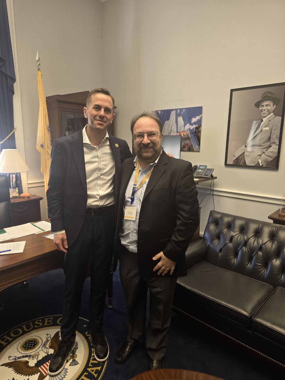 Michael Levdanski with Congressman Robert Menendez Jr.
